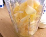 Hình bước làm 1 của món Bánh bơ nhân táo dứa
