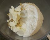 A picture of step 3 of Mini Apple & Pear Pie, Eggless.