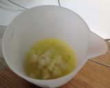 A picture of step 2 of Tagliolini with Asparagus Cream, Scallops, and Bottarga.