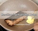 Foto langkah ke 6 dari resep Salmon steak with creamy mushroom sauce.