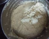 A picture of step 1 of Moong ki pakodi (mungodi).