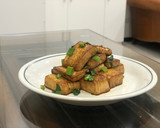 煎雞蛋豆腐（老皮嫩肉） 一人份食譜 快速上桌 便當菜的食譜步驟6照片