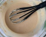A picture of step 1 of Castagnaccio with Pine Nuts and Walnuts.