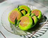 Foto langkah ke 9 dari resep Roti Gepeng Pandan Coklat 🍞🍫.