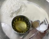 A picture of step 1 of Crispy Semolina and All-Purpose Flour Shakkarpare.
