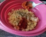 Foto del paso 2 de la receta: Filetes de merluza empanados con patatas en 25 minutos