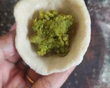 A picture of step 3 of Matar ki kachori.