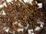 Lentejas picantes con tofu