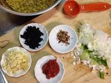 Lentejas picantes con tofu
