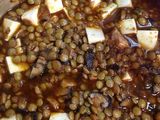 Lentejas picantes con tofu