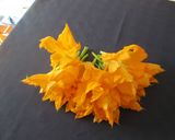 A picture of step 1 of Focaccia with Zucchini Blossoms.