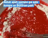 Foto langkah ke 3 dari resep Red velvet cake tanpa mixer.