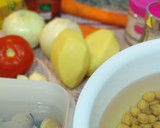 Foto del paso 1 de la receta: Por...Por...Potaje de garbanzos almejil 🍲👌