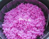Hình bước làm 3 của món Xôi lá cẩm thịt xá xíu
