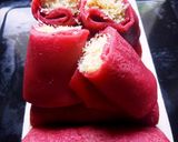 Foto langkah ke 6 dari resep Dadar Gulung Milky Merah Putih🇮🇩.
