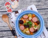 Hình bước làm 5 của món Gà Nấu Pate Xúc Xích