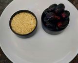 A picture of step 1 of Jamun Rice (tangy flavour).