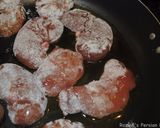 A picture of step 3 of Persian lamb kidneys with tomato sauce.