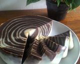 Foto langkah ke 9 dari resep Puding Roti Tawar Zebra tanpa telur + mentega.