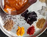 A picture of step 4 of Methi fenugreek seeds and papad sabji.