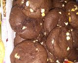 Foto del paso 4 de la receta: Cookies de chocolate amargo con chips blancos 🖤