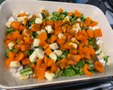 Une image de l'étape 11 de Légumes rôtis au four au brie et sauce prune.