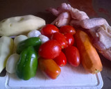 Foto del paso 1 de la receta: Arroz amarillo con estofado de pollo