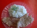 Lampreado con puré (Escalopes)