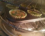 A picture of step 3 of Chicken veg muffins.