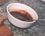 A picture of step 5 of Hershey 's cocoa almond shake.
