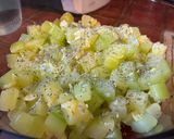 Une image de l'étape 3 de Salade froide de courgettes au fromage de chèvre et à la menthe.