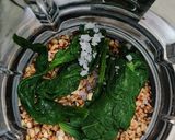 Hình bước làm 2 của món Sữa hạt điều rang + cải bó xôi 🥦🥦🥬🥬