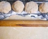 Foto del paso 3 de la receta: Tallarines caseros al huevo con albóndigas de película