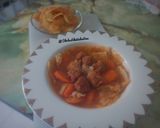Foto langkah ke 9 dari resep REAL Tomato Soup with Chicken Ball Warisan Oma.