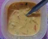 A picture of step 2 of Besan cheela.