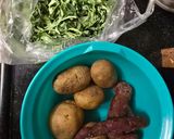 A picture of step 1 of Aloo methi parantha.