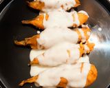 A picture of step 5 of Palak chaat.
