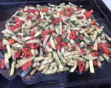 Une image de l'étape 7 de Courgette et poivrons rouges aux épices masala.