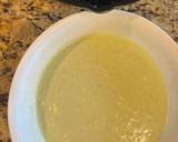 A picture of step 2 of Pandan Honeycomb Cake (Bánh bò lá dứa).