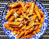A picture of step 13 of T's Bomb Red Pasta.
