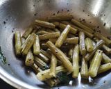 A picture of step 1 of Drumstick Curry/Murungakkai Mor Kuzhambu.