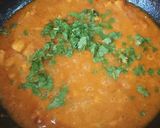 A picture of step 3 of Mushroom masala with parantha.