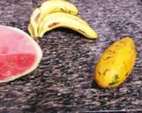 A picture of step 1 of Fruit Salad#Banana+3ingredients Challenge.