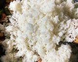 A picture of step 2 of Egg wrapped fried rice | omurice rice/Omelette rice.