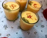 A picture of step 3 of Custard shake (mango flavour).
