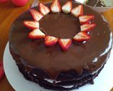 Foto del paso 4 de la receta: Torta Desnuda de Chocolate y Fresas 🍫🍓😋 // Naked Cake🤭