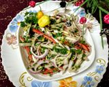 A picture of step 3 of Tanzanian fresh garden salad 🥗.