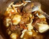 A picture of step 4 of Delhi Style Shaljum Gosht.