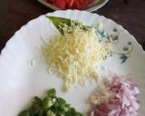 A picture of step 1 of Cheese capsicum maggi noodles.