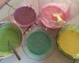 Foto langkah ke 6 dari resep Rainbow cake kukus.